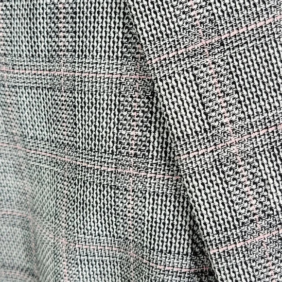 TAHARI ARTHUR S. LEVINE Pink and Black Plaid Suit Jacket 14 Petite - Picture 5 of 9